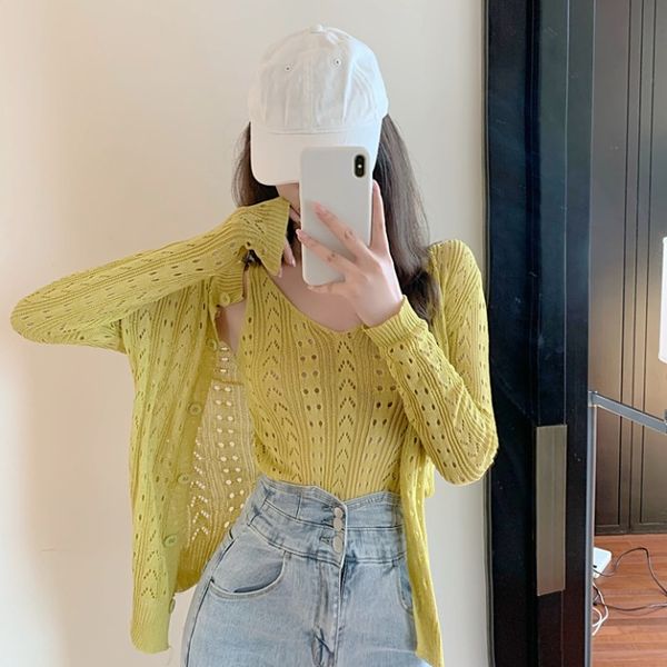 nana fashion womens clothing store autumn long-sleeved cardigan jacket camisole knitted vest two-piece set early autumn net red suit, Black;white
nana fashion womens clothing store autumn long-sleeved cardigan jacket camisole knitted vest two-piece set early autumn net red suit, Black;white