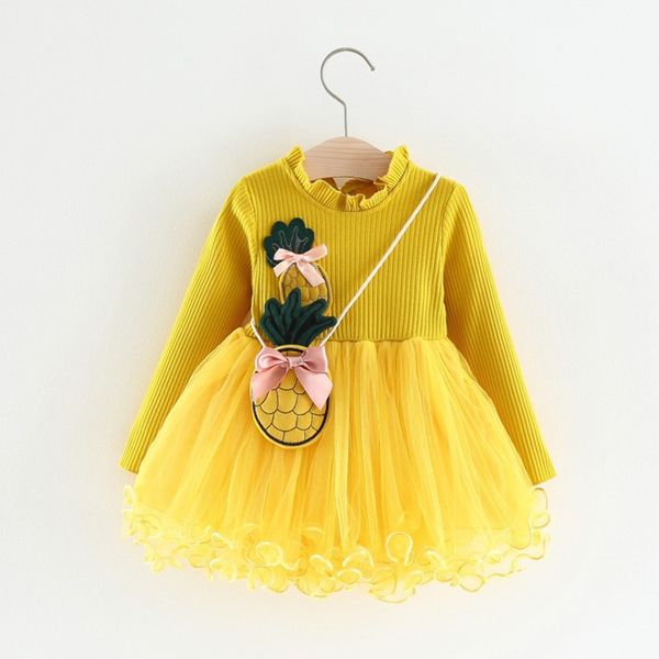 baby girls dress autumn winter newborn baby clothes long sleeve dress infant baptism 1st birthday for clothes vestido, Red;yellow 
baby girls dress autumn winter newborn baby clothes long sleeve dress infant baptism 1st birthday for clothes vestido, Red;yellow