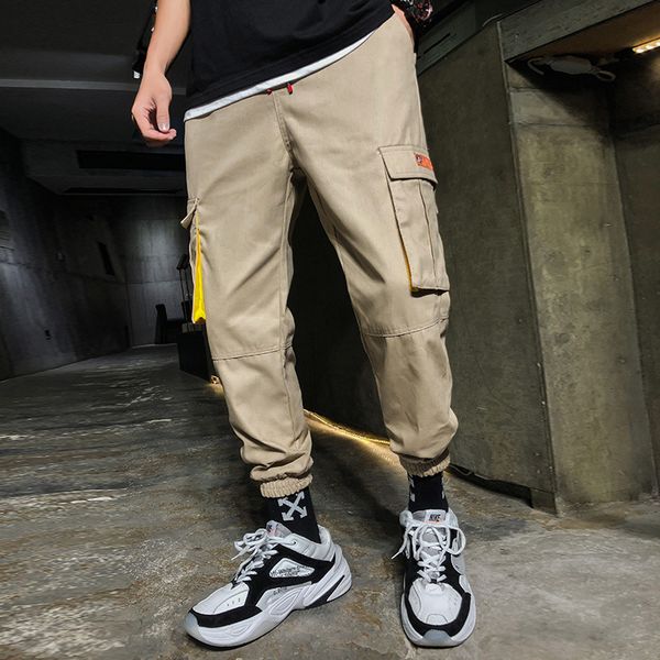 pocket skateboard mens cargo pants high street spring autumn plus casual sport pant solid color capris, Black
pocket skateboard mens cargo pants high street spring autumn plus casual sport pant solid color capris, Black