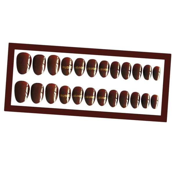 24pcs/pack oval nails tips with glue, natural full cover shine false nails for nail art - 2 colors
24pcs/pack oval nails tips with glue, natural full cover shine false nails for nail art - 2 colors