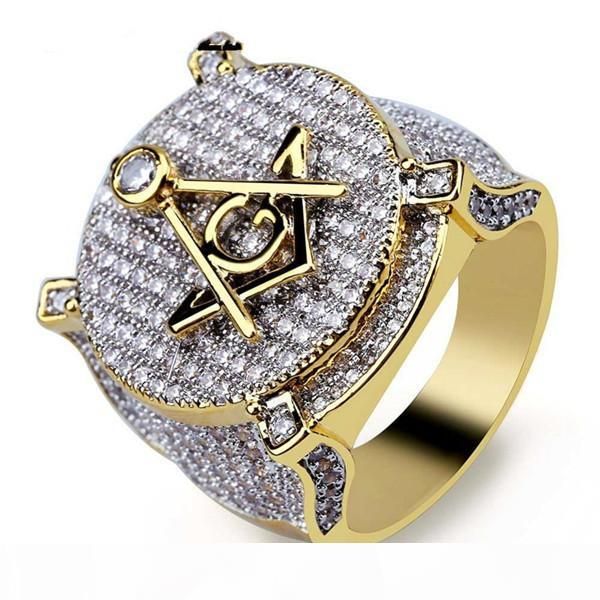 zircon ice out bling big wide masonic ring gold filled copper material asonry rings men hip hop rapper jewelry 7-13, Silver
zircon ice out bling big wide masonic ring gold filled copper material asonry rings men hip hop rapper jewelry 7-13, Silver