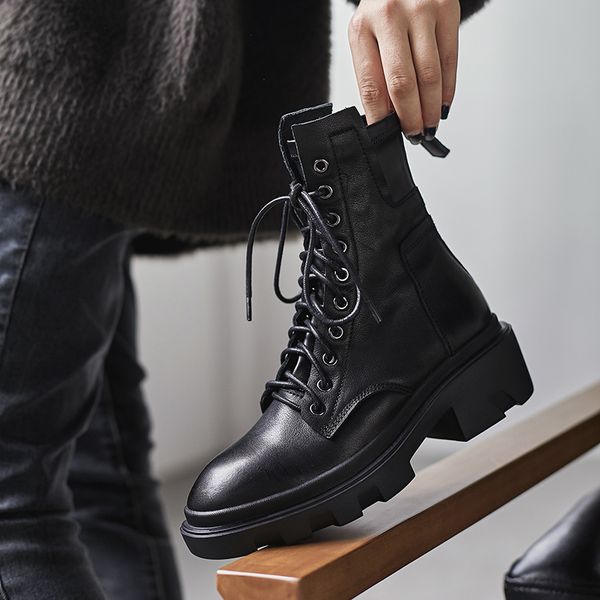 ins women ankle boots cowhide upper shoes autumn and winter ladies boots long elastic snow, Black
ins women ankle boots cowhide upper shoes autumn and winter ladies boots long elastic snow, Black