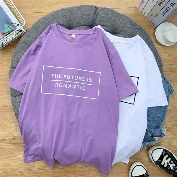 cotton blue t shirt women plus size harajuku korean style female casual letter printing gothic oversized tees dx508, White
cotton blue t shirt women plus size harajuku korean style female casual letter printing gothic oversized tees dx508, White