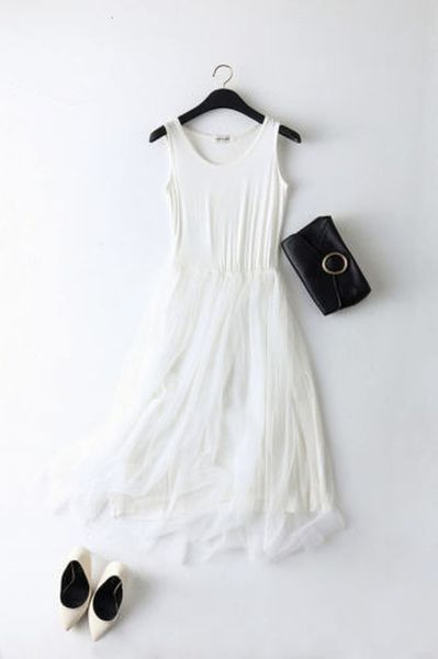 sleeveless women ladies summer patchwork mesh party dress casual sleeveless tulle tutu long dress, Black;gray
sleeveless women ladies summer patchwork mesh party dress casual sleeveless tulle tutu long dress, Black;gray