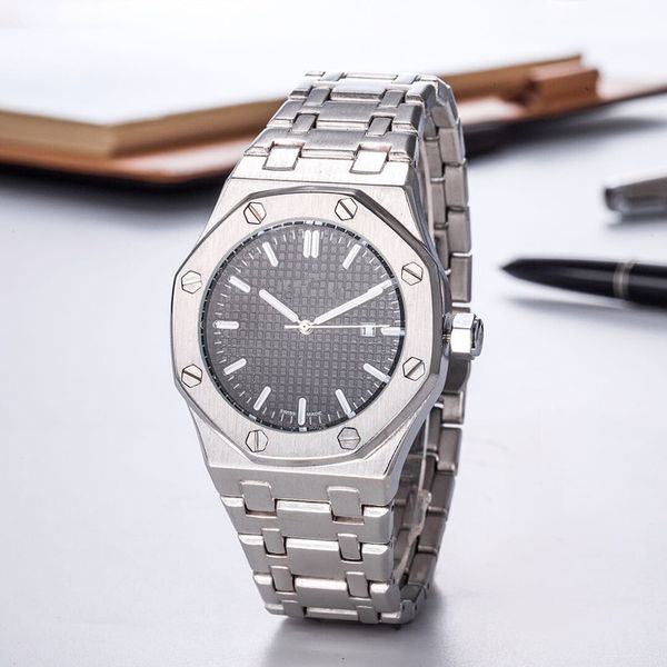 13 mens watches fashion 42mm classic watch stainless steel quartz movement mens party wristwatch business watch gift clock, Slivery;brown
13 mens watches fashion 42mm classic watch stainless steel quartz movement mens party wristwatch business watch gift clock, Slivery;brown