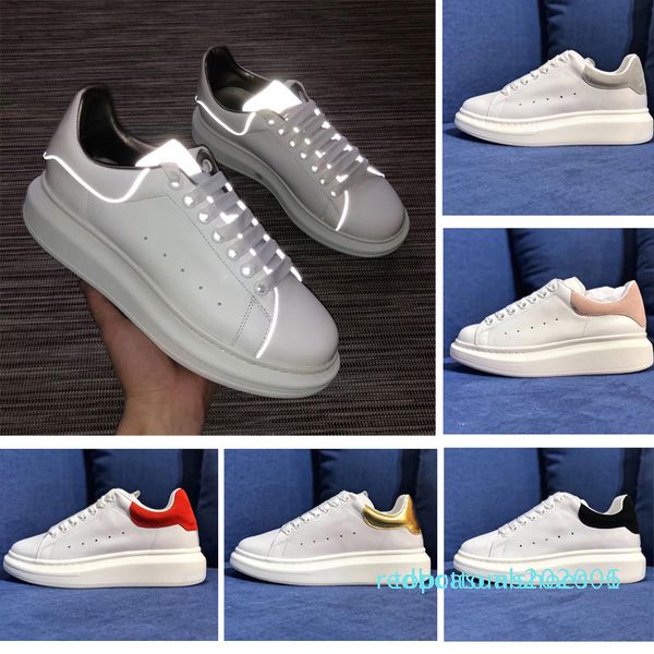 designer brand fashion reflective white leather casual shoes girls womens men black gold red comfortable luxury flat shoes size 36-44 tr01
designer brand fashion reflective white leather casual shoes girls womens men black gold red comfortable luxury flat shoes size 36-44 tr01