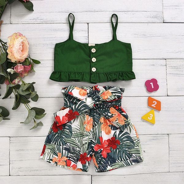 baby girls summer clothing matching infant child green vest crop + skirts 2pcs outfits leaves print ruffled set, White
baby girls summer clothing matching infant child green vest crop + skirts 2pcs outfits leaves print ruffled set, White