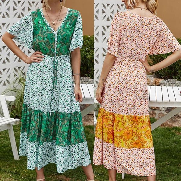 fashion summer long maxi dress women casual boho floral print beach dress v-neck ruffle bodycon wrap high slit party, Black;gray
fashion summer long maxi dress women casual boho floral print beach dress v-neck ruffle bodycon wrap high slit party, Black;gray