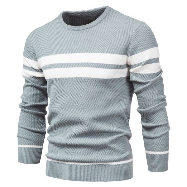 new autumn slim pullover men's sweater o-neck patchwork long sleeve warm sweater men casual fashion men clothing, White;black 
new autumn slim pullover men's sweater o-neck patchwork long sleeve warm sweater men casual fashion men clothing, White;black