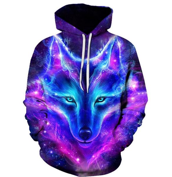 autumn and winter new 3d wolf digital printing hooded men and women hooded sweatshirt, Black
autumn and winter new 3d wolf digital printing hooded men and women hooded sweatshirt, Black