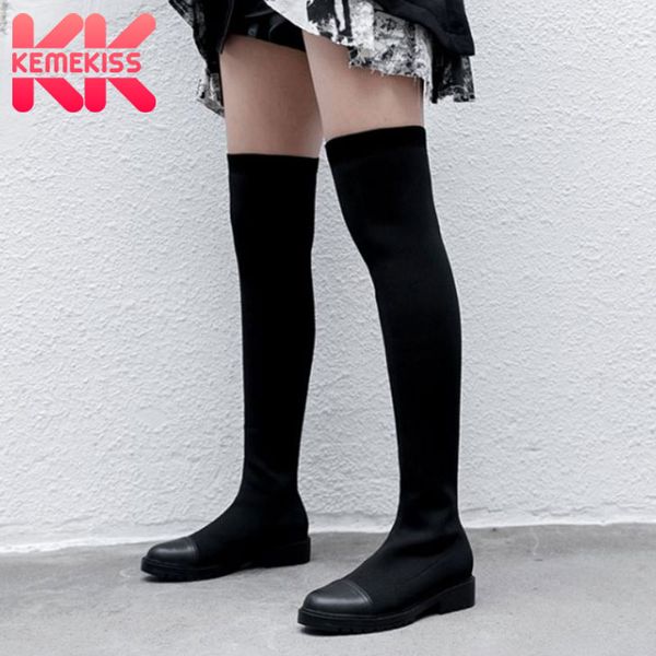 kemekiss женщины stretch boots sexy flats зимняя обувь женщина теплое над коленом загрузочный new fashion party lady daily обувь размер 34-3, Black
kemekiss женщины stretch boots sexy flats зимняя обувь женщина теплое над коленом загрузочный new fashion party lady daily обувь размер 34-3, Black