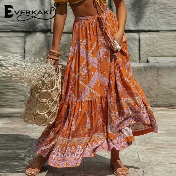 everkaki long skirts women floral print boho tassels sashes elastic waist ethnic ladies vintage skirts bottoms female 2020 new, Black
everkaki long skirts women floral print boho tassels sashes elastic waist ethnic ladies vintage skirts bottoms female 2020 new, Black