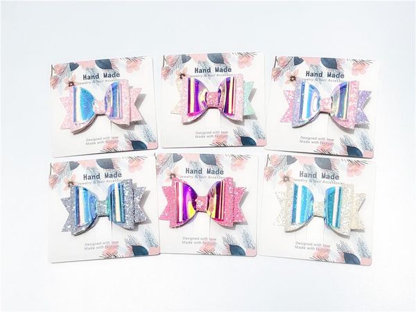 ins boutique 12pcs cute gradient laser pactchwork bow hairpins glitter bowknot hair clips fashion princess hair accessories, Slivery;white 
ins boutique 12pcs cute gradient laser pactchwork bow hairpins glitter bowknot hair clips fashion princess hair accessories, Slivery;white
