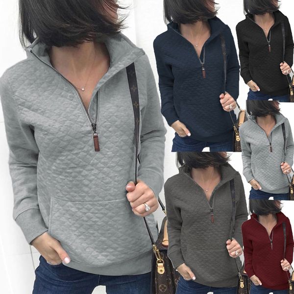 2020 autumn and winter pocket zipper long sleeve women's sweater sweater 600189, Black
2020 autumn and winter pocket zipper long sleeve women's sweater sweater 600189, Black