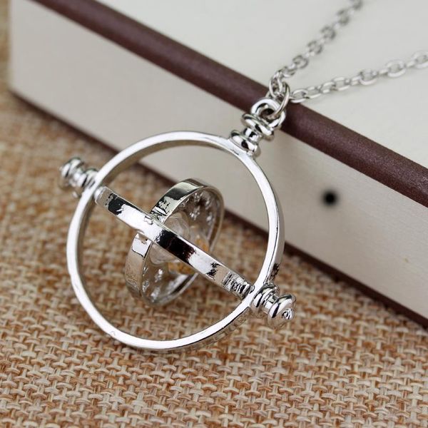 dongsheng movie jewelry hp necklace hermione granger rotating spins gold hourglass nacklace -30, Silver
dongsheng movie jewelry hp necklace hermione granger rotating spins gold hourglass nacklace -30, Silver
