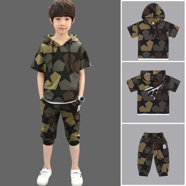 6 wear boys' summer wear new children's medium and large children's 9 camouflage suit 12 boys' short sleeves 15 years ol
6 wear boys' summer wear new children's medium and large children's 9 camouflage suit 12 boys' short sleeves 15 years ol