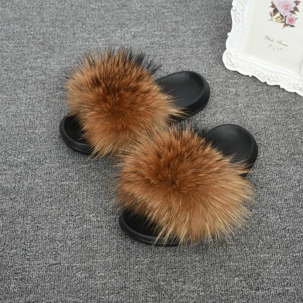2019 selling women slippers with wider raccoon fur luxury style sandals factory supply comfortable eva slides, Black
2019 selling women slippers with wider raccoon fur luxury style sandals factory supply comfortable eva slides, Black