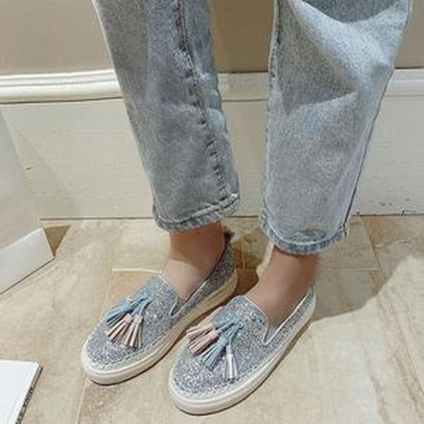 women flats shoes woman plus size bling shiny glitter tassels loafers shoe slip on chaussures femme zapatos mujer sapato d1340, Black
women flats shoes woman plus size bling shiny glitter tassels loafers shoe slip on chaussures femme zapatos mujer sapato d1340, Black