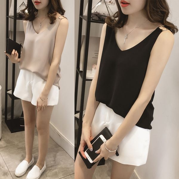 new chiffon vest shirt vest women's summer new women's fresh simple all-match v-neck base shirt, Camo
new chiffon vest shirt vest women's summer new women's fresh simple all-match v-neck base shirt, Camo