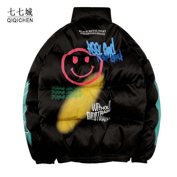 мягкий хлопок ветровки мужчины граффити печать puffer streetwear hip hop повседневная толстые теплые куртки пальто мужской зима ветровку, Black
мягкий хлопок ветровки мужчины граффити печать puffer streetwear hip hop повседневная толстые теплые куртки пальто мужской зима ветровку, Black