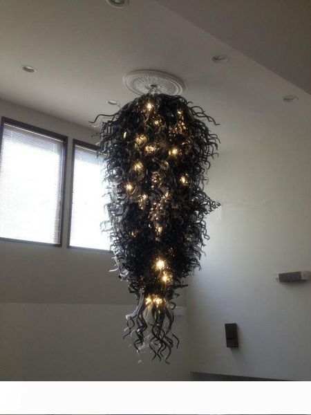 large chandelier lighting classical modern art mouth blown glass black crystal chandelier
large chandelier lighting classical modern art mouth blown glass black crystal chandelier