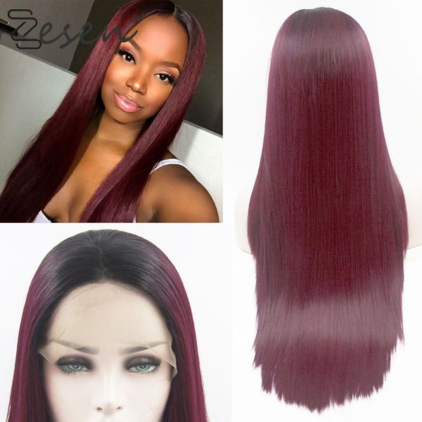 zesen wine red straight lace front wigs for black women 13*4 lace wig long synthetic hair wigs heat resistant with baby hair
zesen wine red straight lace front wigs for black women 13*4 lace wig long synthetic hair wigs heat resistant with baby hair