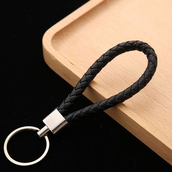 2020wholesale price pu leather braided woven rope keychain diy bag pendant key chain holder car keyring men women key ring, Silver
2020wholesale price pu leather braided woven rope keychain diy bag pendant key chain holder car keyring men women key ring, Silver