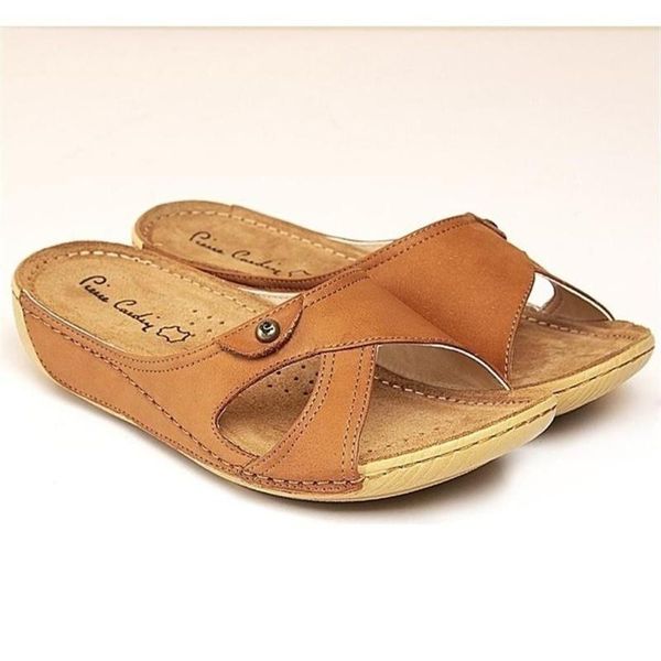 pierre cardin 1007 genuine leather orthopedic women slippers, Black 
pierre cardin 1007 genuine leather orthopedic women slippers, Black