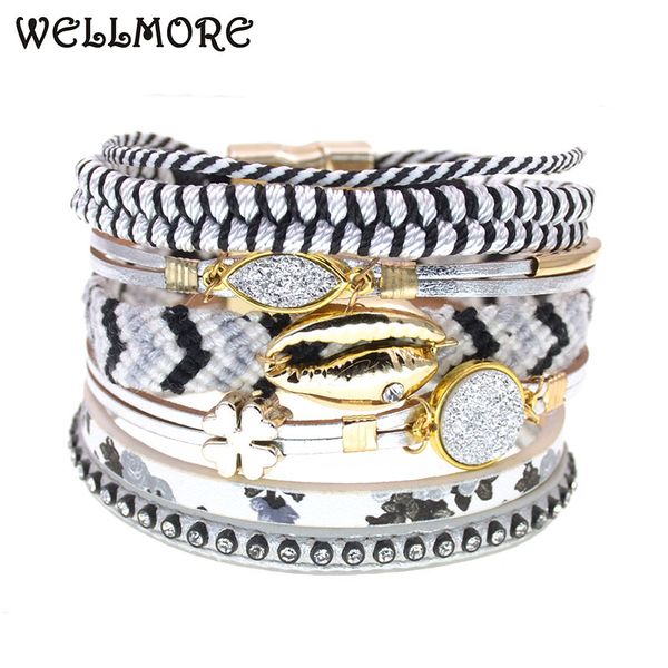wellmore women shell bracelets leather bracelets bohemia charm for women fashion jewelry drop shipping wholesale, Golden;silver
wellmore women shell bracelets leather bracelets bohemia charm for women fashion jewelry drop shipping wholesale, Golden;silver
