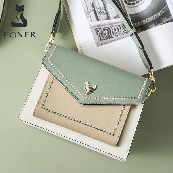 foxer brand women leather crossbody bag lady colorful panelled flaps new special design shoulder bag small purse tote for female
foxer brand women leather crossbody bag lady colorful panelled flaps new special design shoulder bag small purse tote for female