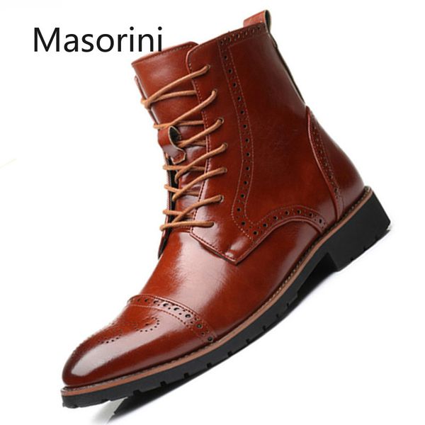 quality 2020 men boots classic men pointed toe boots leather boot outdoor non-slip ankle retro mans footwear 38-48, Black
quality 2020 men boots classic men pointed toe boots leather boot outdoor non-slip ankle retro mans footwear 38-48, Black