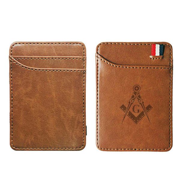classic masonic logo leather magic wallets fashion men money clips card purse cash holder, Red;black
classic masonic logo leather magic wallets fashion men money clips card purse cash holder, Red;black