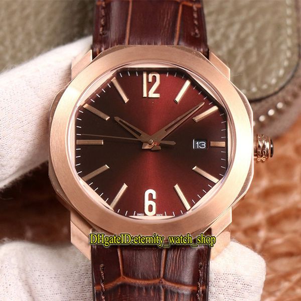 version bvf octo roma 41mm 102702 dark brown dial japan miyota 9015 automatic 102705 mens watch 18k rose gold case leather band watches, Slivery;brown 
version bvf octo roma 41mm 102702 dark brown dial japan miyota 9015 automatic 102705 mens watch 18k rose gold case leather band watches, Slivery;brown