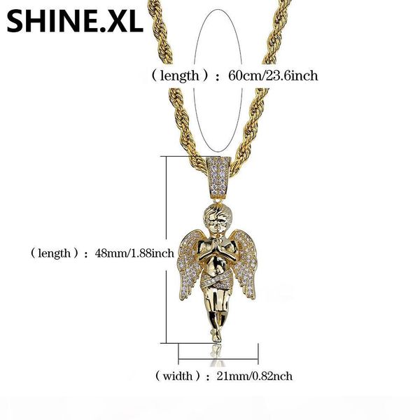hip hop micro paved zircon angel jesus wing copper two tone iced out full cz pendant necklaces gift, Silver
hip hop micro paved zircon angel jesus wing copper two tone iced out full cz pendant necklaces gift, Silver
