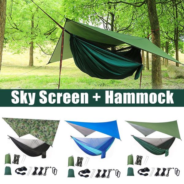 tents and shelters camping/garden hammock with mosquito net outdoor furniture 1-2 person portable hanging bed strength parachute fabric slee
tents and shelters camping/garden hammock with mosquito net outdoor furniture 1-2 person portable hanging bed strength parachute fabric slee