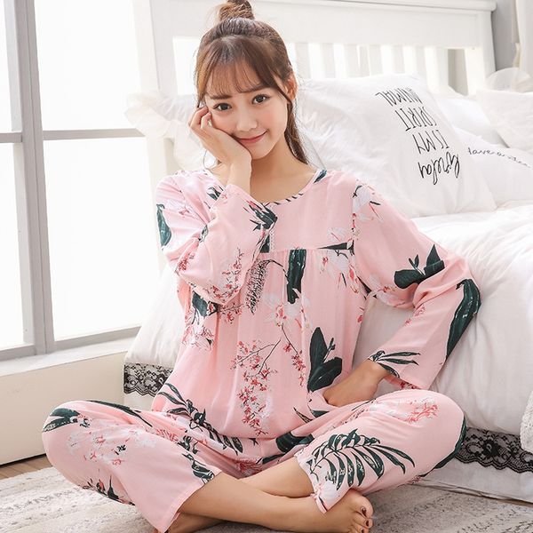 cotton women's autumn clothes long sleeve women's suit home clothes pajamas home pajamas artificial cotton silk, Blue;red
cotton women's autumn clothes long sleeve women's suit home clothes pajamas home pajamas artificial cotton silk, Blue;red