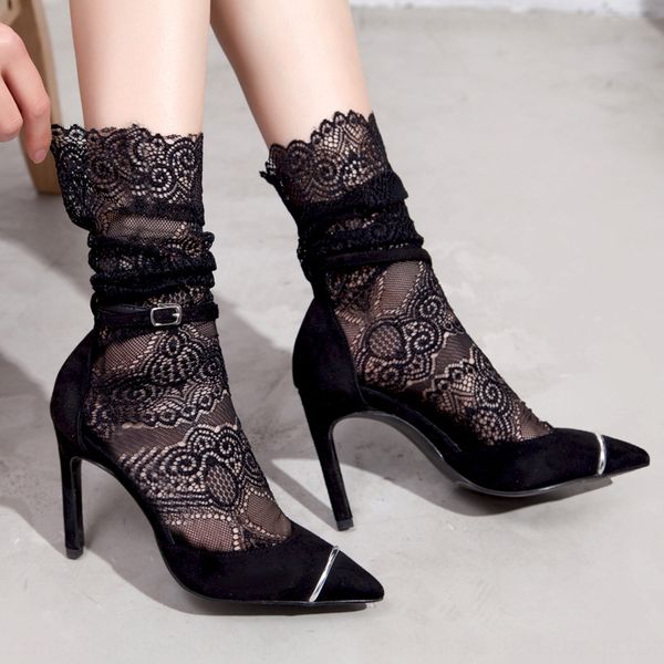 all-match middle tube silk net red lace socks female korean east gate autumn fashion lace stacked socks, Pink;yellow
all-match middle tube silk net red lace socks female korean east gate autumn fashion lace stacked socks, Pink;yellow