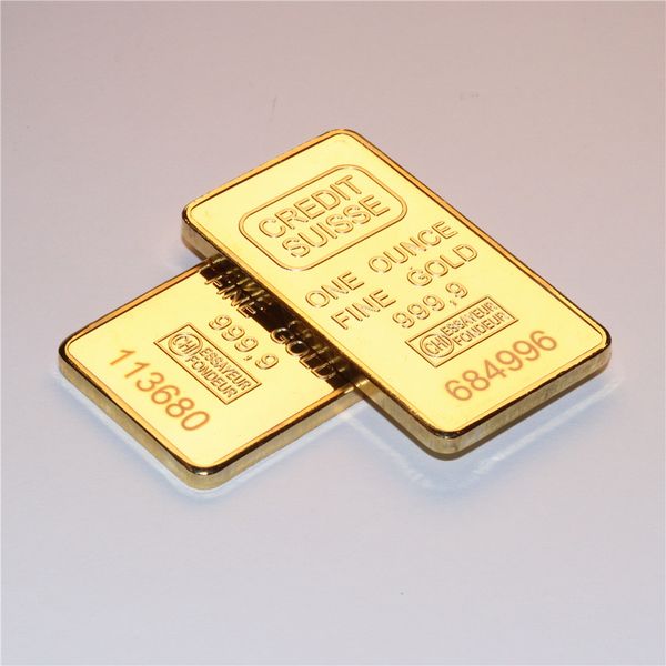 credit suisse ingot 1oz gold plated bullion bar swiss souvenir coin gift 50 x 28 mm 2pcs/lot ing
credit suisse ingot 1oz gold plated bullion bar swiss souvenir coin gift 50 x 28 mm 2pcs/lot ing
