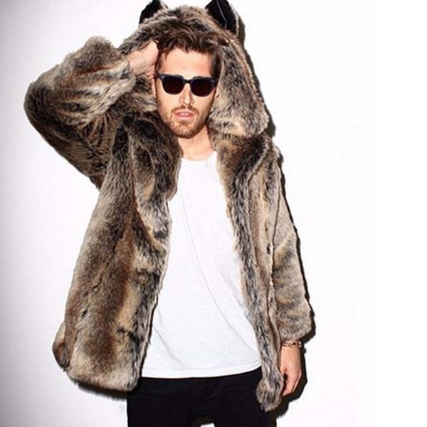 winter women men faux fur coat 2018 casual plus size couple hooded fur jacket coat cat ear warm long sleeve jacket overcoat, Black
winter women men faux fur coat 2018 casual plus size couple hooded fur jacket coat cat ear warm long sleeve jacket overcoat, Black