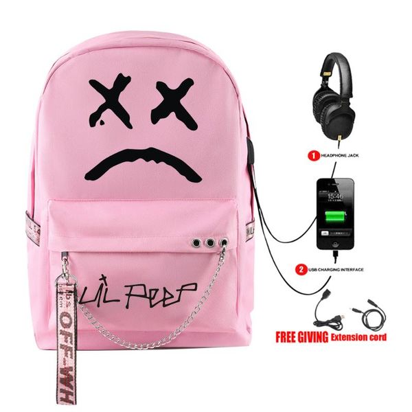 kid's backpack fans favorite lil peep pink for school teenagers girls student waterproof canvas bags usb laptravel backpack
kid's backpack fans favorite lil peep pink for school teenagers girls student waterproof canvas bags usb laptravel backpack
