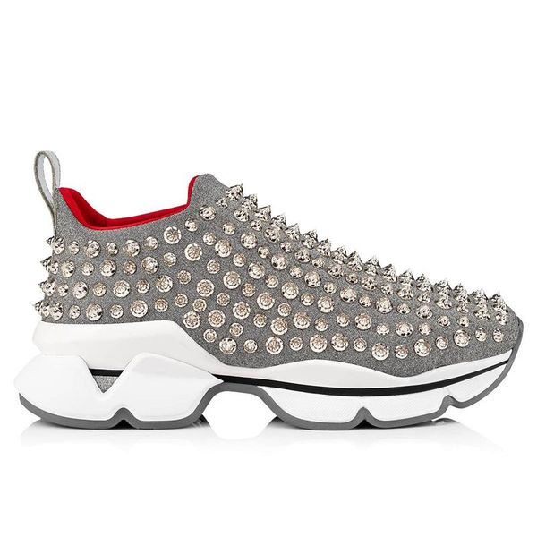 authentic spike sock shoes low cut spikes flats shoes red bottom for men and women leather sneakers party designer rubber shoes with box 0q, Black
authentic spike sock shoes low cut spikes flats shoes red bottom for men and women leather sneakers party designer rubber shoes with box 0q, Black