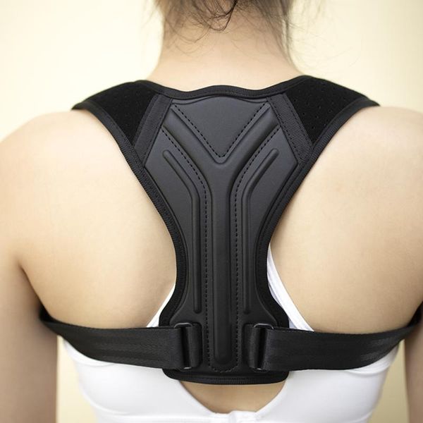 back support posture corrector brace adjustable for upper shoulder pain relief trainer spine, Black;blue
back support posture corrector brace adjustable for upper shoulder pain relief trainer spine, Black;blue