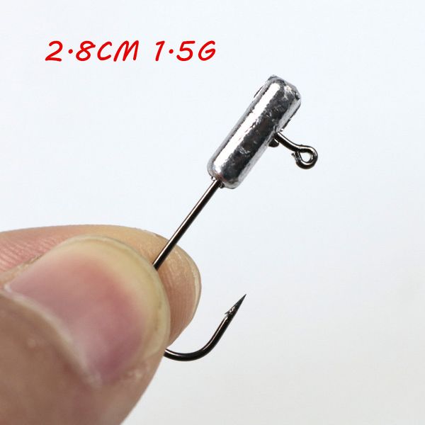 2.8cm 1.5g lead head hook high carbon steel barbed hooks asian carp fishing gear wh-51
2.8cm 1.5g lead head hook high carbon steel barbed hooks asian carp fishing gear wh-51