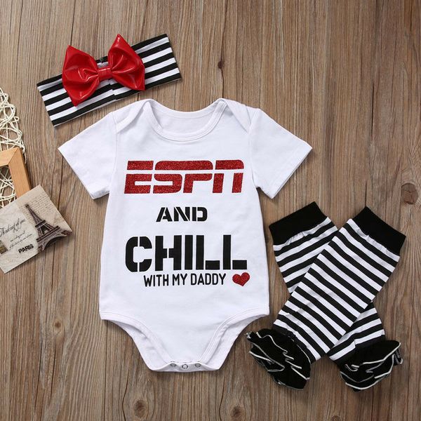new newborn baby girl romper + headband outfit clothes set, White