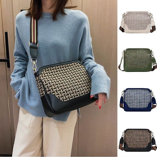leather luggage tag 2020 new fashion contrast woven shoulder bag fashion wide band messenger bag tote big bag purse hook
leather luggage tag 2020 new fashion contrast woven shoulder bag fashion wide band messenger bag tote big bag purse hook
