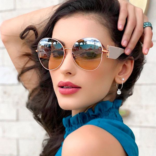 sun 2020 women brand lens luxury sunglasses fashion eyewear metal uv400 oversized designer round glasses large gradient frame wstvf, White;black
sun 2020 women brand lens luxury sunglasses fashion eyewear metal uv400 oversized designer round glasses large gradient frame wstvf, White;black