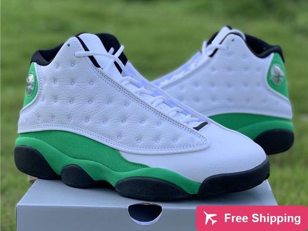 2020 authentic 13 lucky green man basketball shoes white black 3m reflective real carbon fiber sneakers sports with original box 7 -13
2020 authentic 13 lucky green man basketball shoes white black 3m reflective real carbon fiber sneakers sports with original box 7 -13