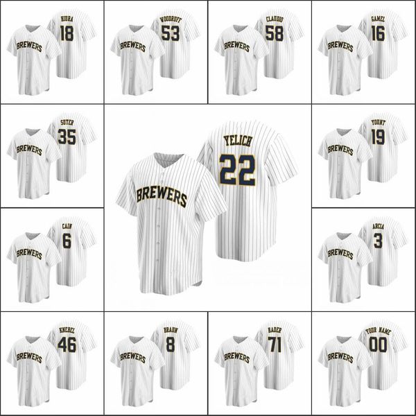 milwaukee brewers #22 christian yelich 6 lorenzo cain 19 robin yount men women youth custom white replica alternate jersey, Black
milwaukee brewers #22 christian yelich 6 lorenzo cain 19 robin yount men women youth custom white replica alternate jersey, Black