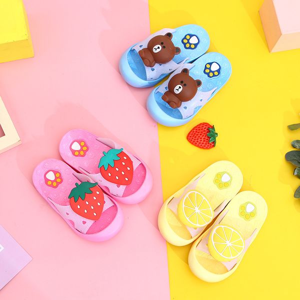 children' slippers cute cartoon small children' toddler baotou toe protection men and women baby non-slip bathroom a- line, Black;grey
children' slippers cute cartoon small children' toddler baotou toe protection men and women baby non-slip bathroom a- line, Black;grey