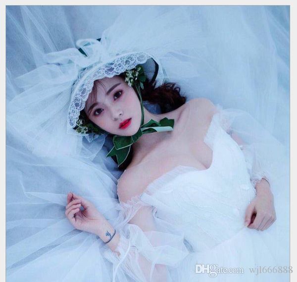 european-style forest lace studio p wedding dress retro-european and american white gauze hat and headdress jewelry, Slivery;golden
european-style forest lace studio p wedding dress retro-european and american white gauze hat and headdress jewelry, Slivery;golden